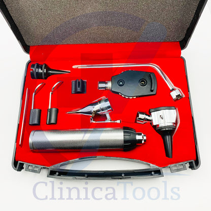 ENT Diagnostic Set – Otoscope & Ophthalmoscope Kit for Ear & Eye Examination | Surgical Medical Instruments for Medical Students, Nurses, ENT Specialists & Clinics