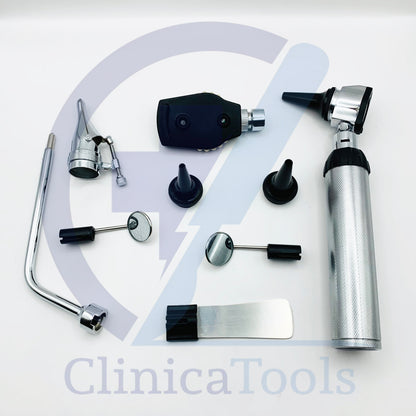 ENT Diagnostic Set – Otoscope & Ophthalmoscope Kit for Ear & Eye Examination | Surgical Medical Instruments for Medical Students, Nurses, ENT Specialists & Clinics