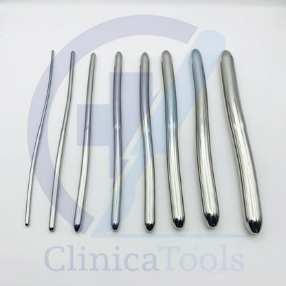 8 Pcs Hegar Uterine Dilator Set – Double-Ended Sounds (3mm-18mm) | Premium Stainless Steel Gynecology Surgical Instruments