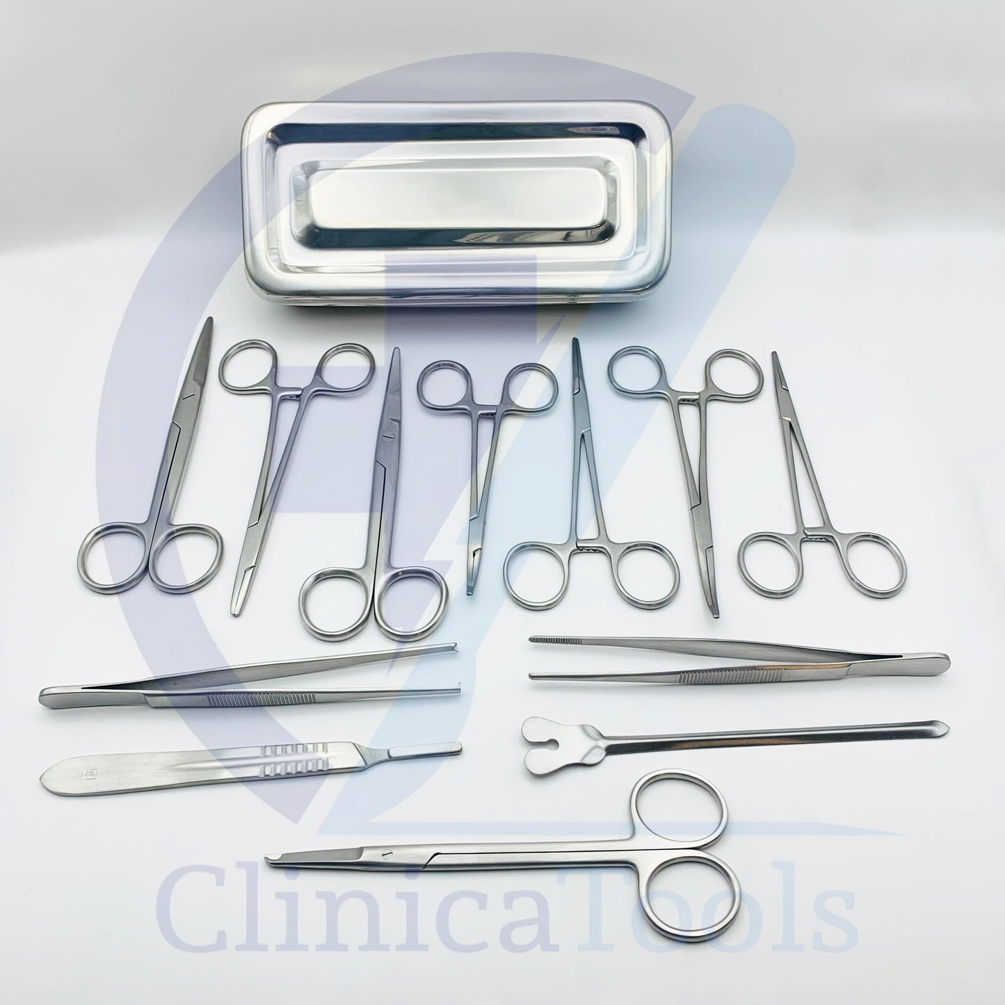 13Pcs Basic Minor Surgery Instruments Set – Scissors, Forceps & Scalpel Handle – Reusable Surgical Tools for Doctors, Surgeons & Medical Students